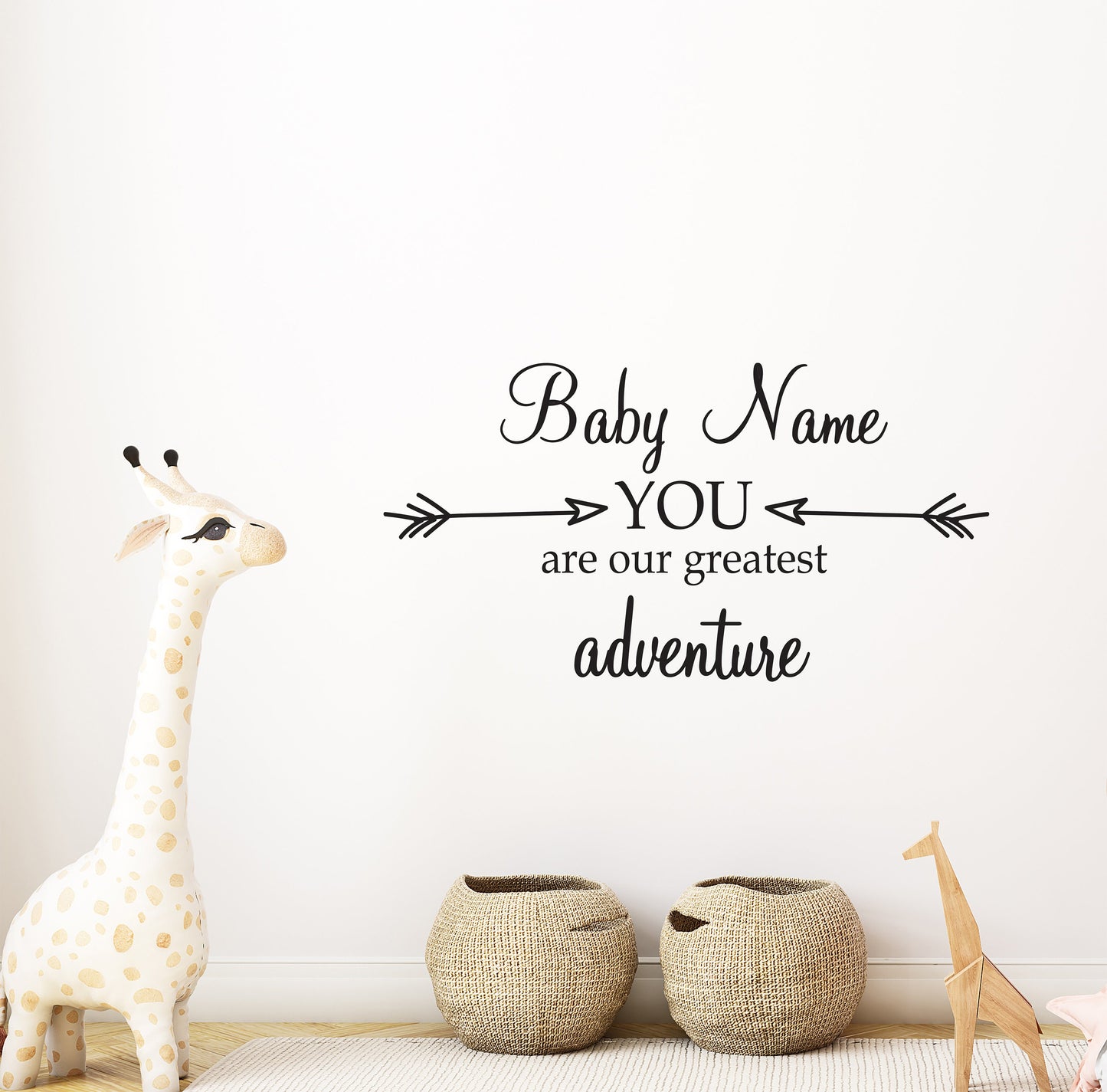 Personalized Wall Decal | YOU are our greatest adventure | Nursery | Boho | Indoor Decor