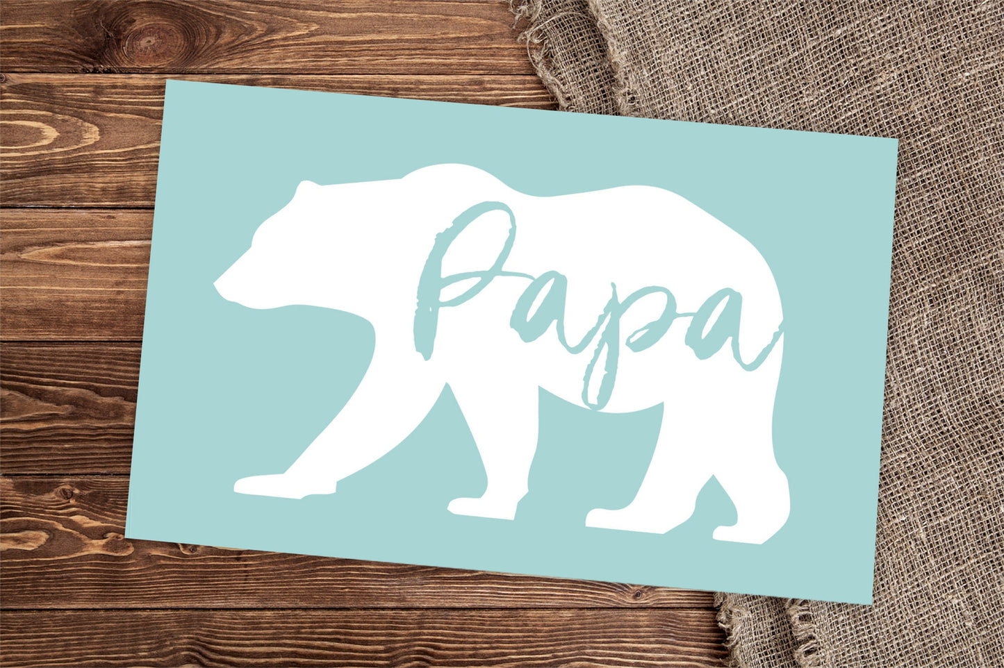 Papa Bear Decal | Vinyl Decal | Car Decal | OUTDOOR