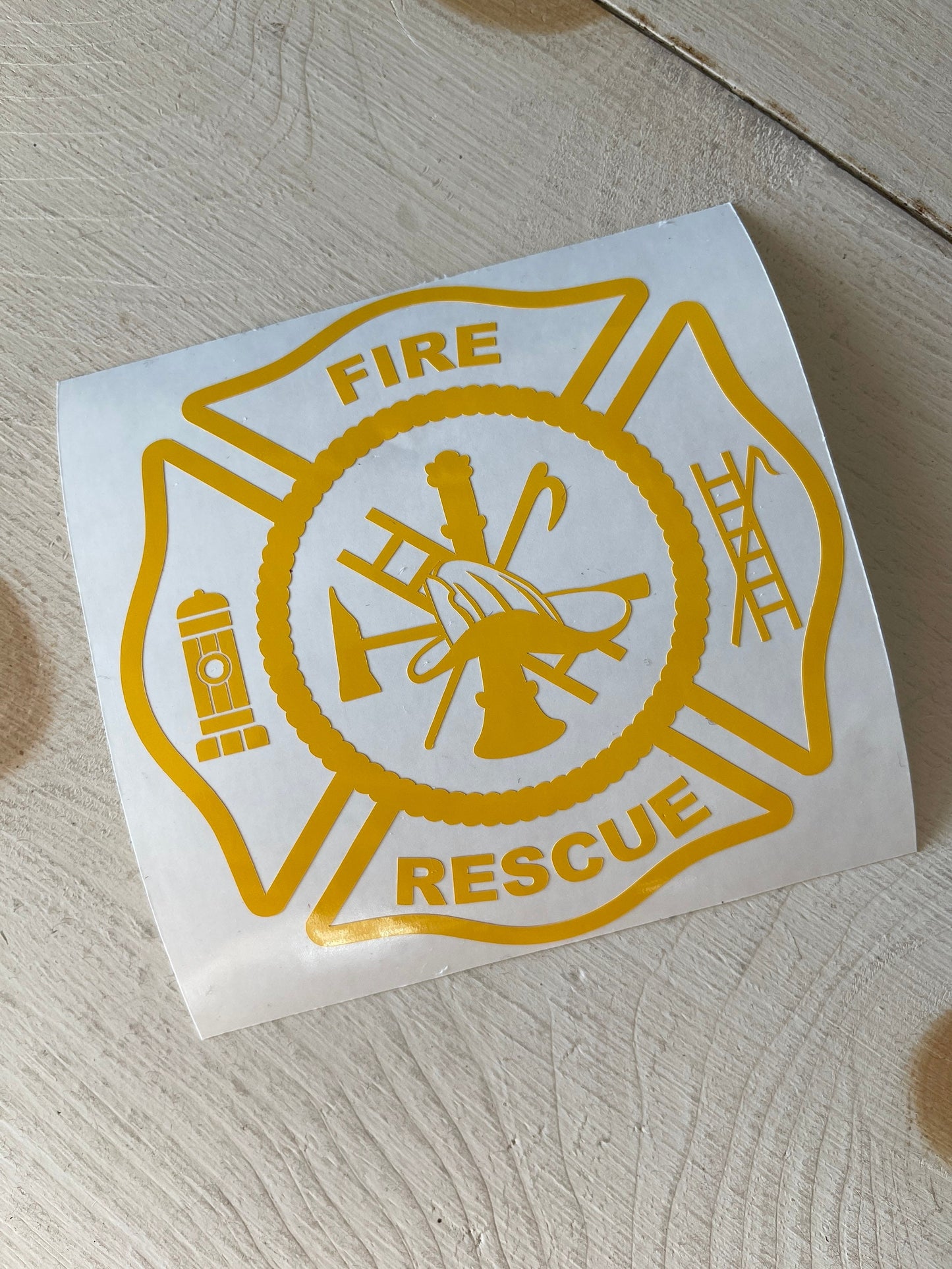 Fire Rescue Decal | Fireman Seal Decal | Firefighter Decal | Vinyl Decal | Car Decal | OUTDOOR